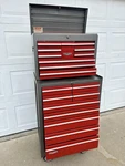 Vintage Craftsman 2 Piece Matching 10 Drawer Toolbox & 9 Rolling Cabinet. Fixed Price $799.95.