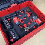 Milwaukee Packout Foam Insert M18 Hammer Drill 3697-22 2 Drawer Box. Fixed Price $52.00.