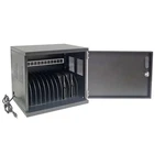 20.5"w X 17"h 14"d Tablet Charging Cabinet Wall Mount, 12 Outlet Strip. Fixed Price $114.09.