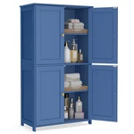 Vasagle Floor Storage Cabinet, Shaker Cabinet With 2 Adjustable Shelves, 4 Do.... Fixed Price $94.49.