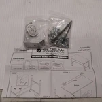 Global Industrial Wb253cp67 Phenolic Bench Top Mounting Bracket Kit For Square A. Fixed Price $14.95.