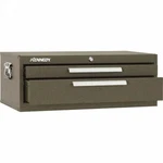 Kennedy 2 Drawer Chest Base, 26.75" Wide X 12.5" Deep 9.5" High, Brown Steel. Fixed Price $483.51.