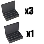 Durham 115-95 (x3) And 111-95 (x1) Compartment Boxes. Fixed Price $153.11.