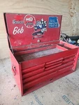 Vtg Snap-on Flip Top 9-drawer Tool Box Chest Socket Wrenches , Kra-58b. Fixed Price $250.00.