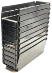 Lot Of 9 Quantum Storage Systems Bins Qsb101 Black Approx 11x4x4. Fixed Price $29.99.