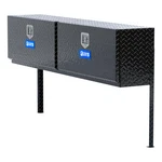 Uws 72in Double-door Topside Truck Tool Box Heavy Packaging Gloss Black Aluminum. Fixed Price $1114.95.