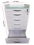 Preasion 5-drawer Cabinet Mobile Lateral Filing Organizer Assistant's Mob. Fixed Price $540.38.