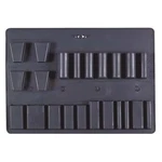 Platt Storage Case Set, 17-1/4x12-1/4x1/2, Black C Pallet. Fixed Price $71.00.