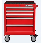 Westward Rolling Tool Cabinet, 5-drawers, Powder Coated Red, 27" W X. Fixed Price $668.32.
