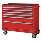 Westward Rolling Tool Cabinet, 6-drawers, Gloss Red, 42" W X 19" D. Fixed Price $1437.70.