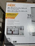 Hdx Premium One Utility Cabinet, 35x71.7x18.5in, 4-shelf Resin Gray, Adjustable. Fixed Price $120.00.