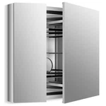 New Kohler K-99009-na Verdera 34 W X 30 H Aluminum Medicine Cabinet With Adjusta. Fixed Price $649.27.