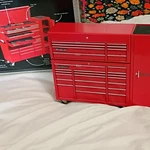 Snap-on Red Collectible Miniature Tool Chest Display Model With Drawers. Fixed Price $225.00.
