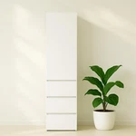 Klair Living Elise Slim Modular Wood Closet Cabinet With Drawers In White. Fixed Price $275.28.