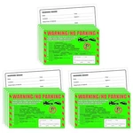 Parking Violation Stickers You Are Illegally Parked Multi Reasons Hard Green. Fixed Price $21.91.
