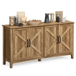 Storage Cabinet 4 Doors 59 W Adjustable Shelves Honey Brown Ulsc381t41 Vasagle. Fixed Price $259.99.