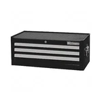 26-5/16"w Intermediate Chest 3 Drawers, Black, 16-15/16"d X 10-5/8"h. Fixed Price $312.64.
