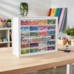 Multi-purpose 24 Drawer Organizer For Home, Office, And Garage - Iris White. Fixed Price $66.38.