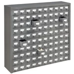 Global Industrial 100 Drawer Cabinet Steel 36x9x34-1/2. Fixed Price $612.31.