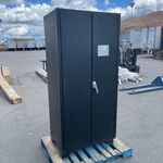 Jamco Steel Storage Cabinet W/ 122 Yellow Bins 78" X 36" 24" Dark Grey Df236bl. Fixed Price $1680.00.
