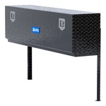 Uws 60in Single-door Topside Truck Tool Box Heavy Packaging Gloss Black Aluminum. Fixed Price $850.95.