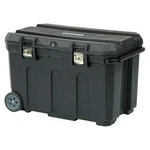 Stanley Mobile Tool Chest Box 24 Gal Rolling Plastic Black Tote Tray Latches. Fixed Price $132.50.