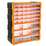 Wall Mount Storage Cabinet Organizer 39 Drawers 15 L X 6.3 W 18.6 H Orange Craft. Fixed Price $59.99.