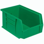 Quantum Qus221 Plastic Stackable Bin 6 X 9-1/4 5 Green Lot Of 12. Fixed Price $51.60.