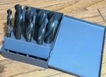 Jumbo Usa Drill Bit Set 9/16" -1" Lot Reduced Shank Tools Huot Index Hanson. Fixed Price $180.00.