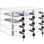 Layhit 12 Slots Cell Phone Locker For Classroom Clear Acrylic. Fixed Price $111.63.