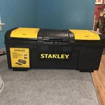 Stanley 24 One Latch Toolbox Black Yellow 24/60cm Stst24410 Portable. Fixed Price $32.00.