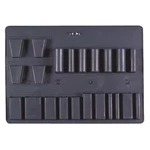 Platt C Pallet Storage Case Set, 17-1/4x12-1/4x1/2, Black. Fixed Price $51.15.