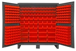 Durham Hdc72-240-1795, 12 Gauge Cabinet With 240 Red Hook On Bins, 72"x24"x78". Fixed Price $3487.72.