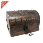 Lockable Wooden Pirate Treasure Chest - Ideal For Parties & Keepers 16x11x10.5. Fixed Price $223.96.