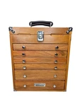 Gi-t16 Gerstner International Oak 6-drawer Collector's Chest & Keys Good Cond... Fixed Price $189.99.