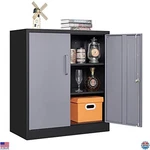 Letaya Metal Storage Cabinets With Lock Door And Shelves, Steel Garage Tool. Fixed Price $166.23.