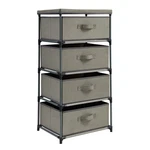 Juvale 4-tier Dresser For Bedroom - 16.5 In X 13 33 In, Light Gray Fabric,. Fixed Price $68.21.