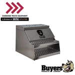 Buyers Products 1705183 24x28x30" Heavy Duty Diamond Tread Aluminum Step Box. Fixed Price $893.95.
