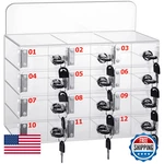Threan 12 Slot Cell Phone Storage Acrylic Clear Cabinet Wall. Fixed Price $137.73.
