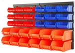 Horusdy Storage Bins Parts Rack 30pc Garage Plastic Shop Tools Wall Mounted Gift. Fixed Price $28.87.