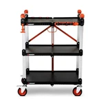 Crescent Siterunner 3 Shelf Folding Jobsite Cart: Cref3scbl Brand New In Box. Fixed Price $289.99.