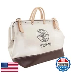 Klein Tools 5102-16 Heavy Duty Natural Canvas Tool Bag, Tote, Multi-purpose. Fixed Price $100.10.