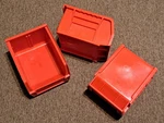 3x Akro Mils Akrobins Red Plastic Stackable Storage Bin 30 210 6. Fixed Price $15.00.