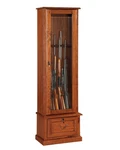 Gun Cabinet 8 Locking Tempered Glass Door Brown Model 600 American Furniture. Fixed Price $259.99.