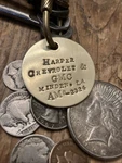 Harper Chevrolet & Gmc Minden, La. Am8-3324 Solid Brass Key Fob. Fixed Price $24.95.