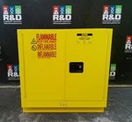Uline H-14177s-y Flammable Storage Cabinet Self Closing Doors 22 Gal. Fixed Price $690.00.