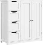 Yaheetech Wooden Bathroom Floor Cabinet,side Storage Organizer Cabinet+4drawers. Fixed Price $84.98.