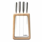 Global Hashira Maple 5 Piece Knife Block Set 5pc. Fixed Price $235.24.