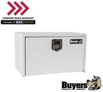 Buyers Products 1702203, 18x18x30" White Steel Underbody Truck Box W/ Paddle. Fixed Price $397.95.