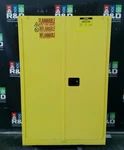 Uline H-1564s-y Flammable Storage Cabinet Self Closing Doors 45 Gal. Fixed Price $990.00.
